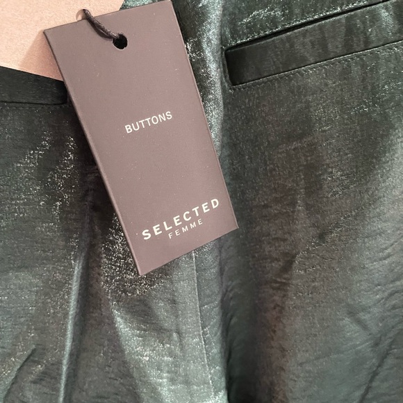 NWT- green wide leg trousers - Picture 7 of 9